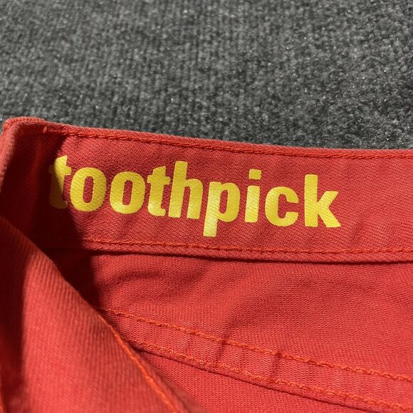 J Crew Toothpick Jeans Womens 25 Red Stretch Slim Fit Pants Classic Style - Picture 6 of 11